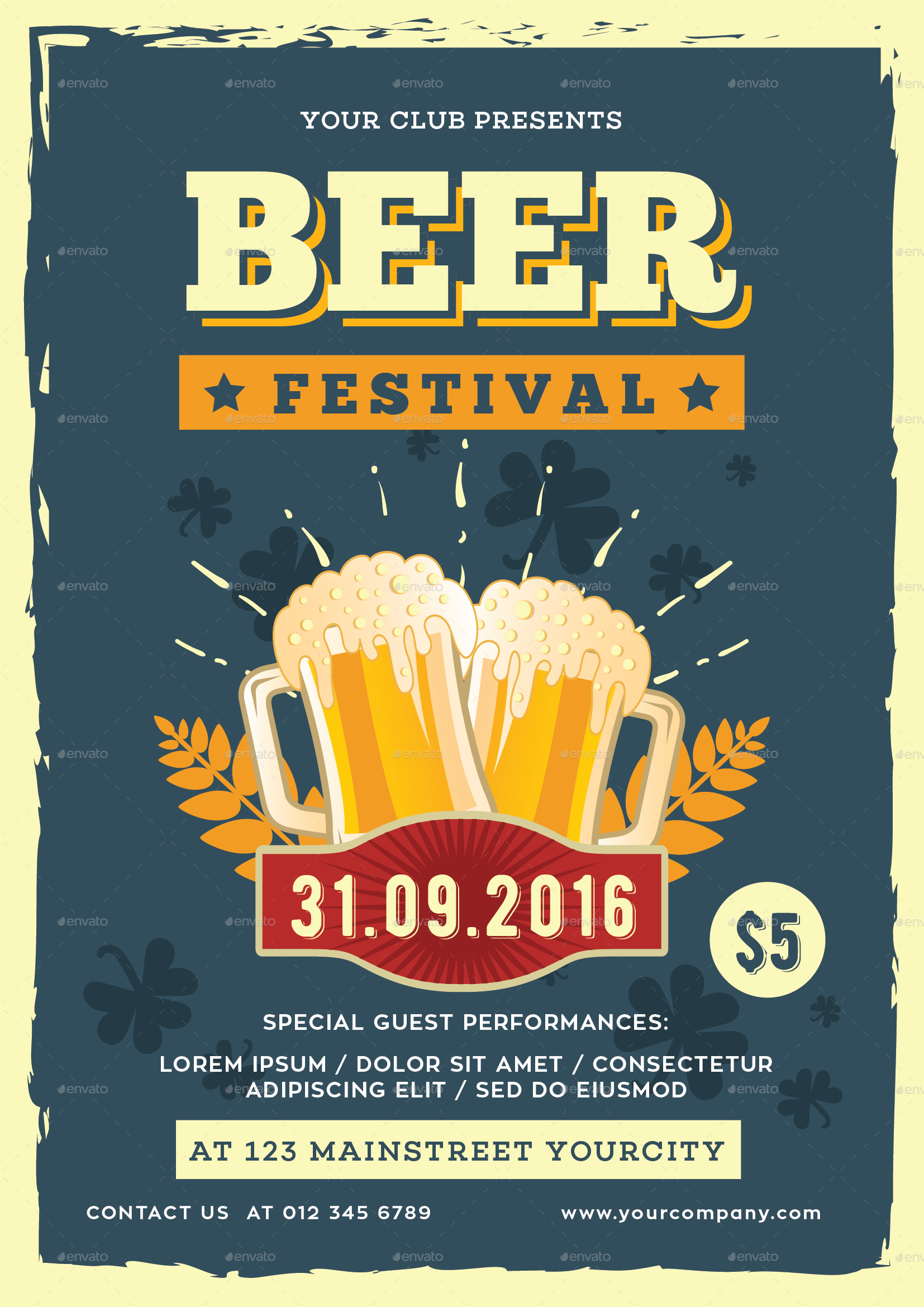 Beer Festival Flyer Vol. 3, Print Templates GraphicRiver